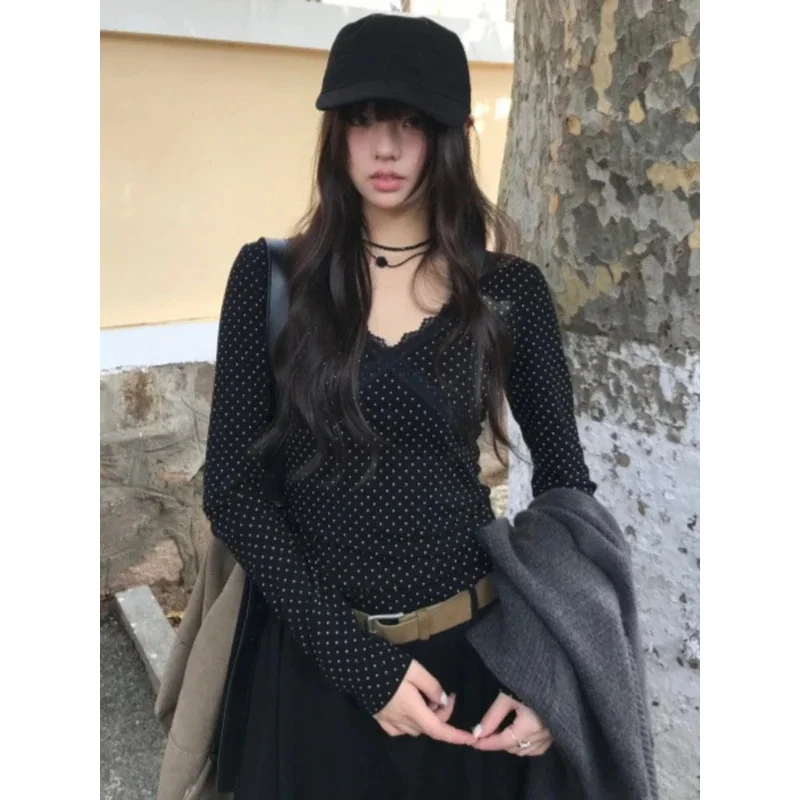 Y2k Aesthetic Polka Dot Vintage T-shirt 2026 Spring Streetwear Lace Cross Patchwork Tshirts Harajuku Slim Fit Fairy Grunge Tees
Y2k Aesthetic Polka Dot Vintage T-shirt 2026 Spring Streetwear Lace Cross Patchwork Tshirts Harajuku Slim Fit Fairy Grunge Tees