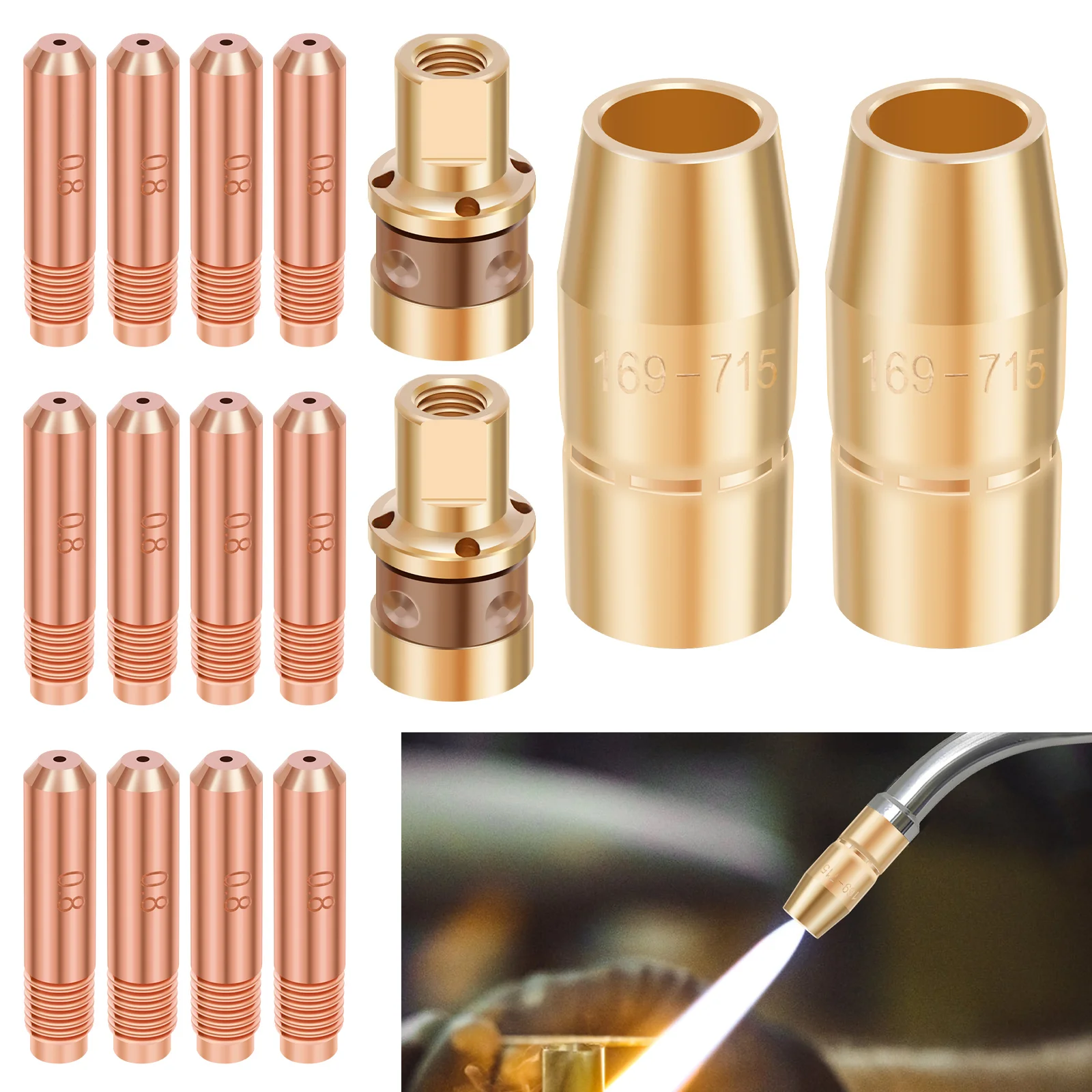 Набор сварочных насадок, сменный комплект насадок для газовых сопел, сменные насадки для сварки, совместимые с с сварщиком Mechanic серии 135/140/175/211
Набор сварочных насадок, сменный комплект насадок для газовых сопел, сменные насадки для сварки, совместимые с с сварщиком Mechanic серии 135/140/175/211