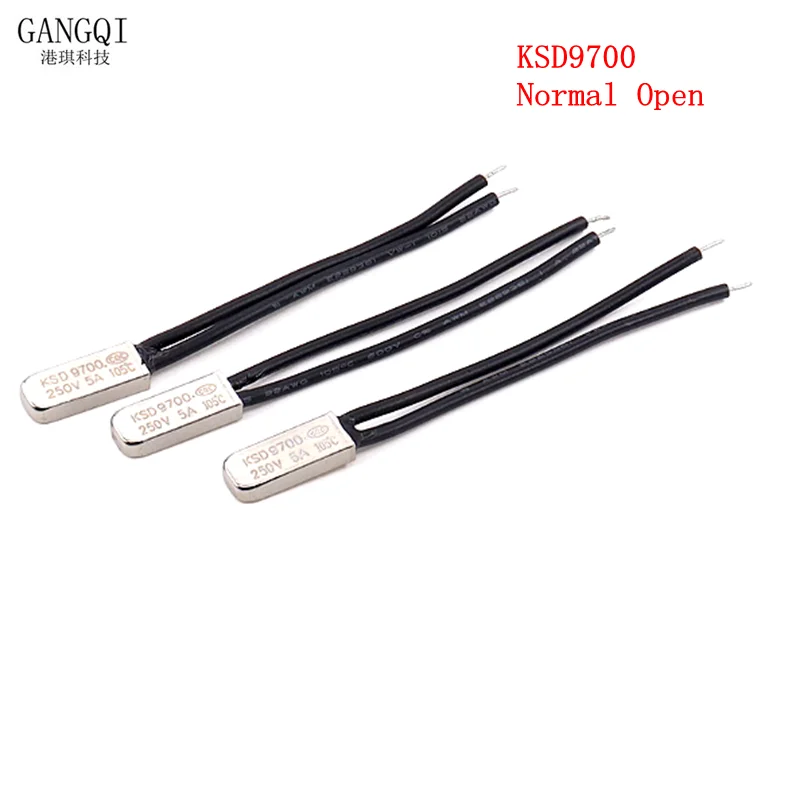KSD9700 250V 5A 85C 95C 45-145 Degree Celsius Normally Open Bimetal Disc Temperature Switch Thermostat Thermal Protector
KSD9700 250V 5A 85C 95C 45-145 Degree Celsius Normally Open Bimetal Disc Temperature Switch Thermostat Thermal Protector