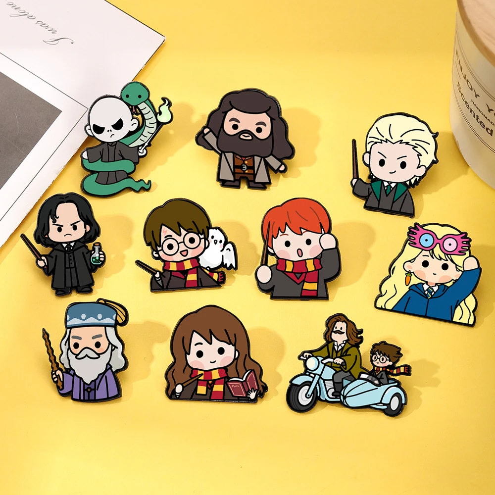 10pcs Creative Chibi Magic Character Enamel Pins Cute Cartoon Wizards School Hero Brooch Lapel Badge Academy Gift For Backpacks
10pcs Creative Chibi Magic Character Enamel Pins Cute Cartoon Wizards School Hero Brooch Lapel Badge Academy Gift For Backpacks