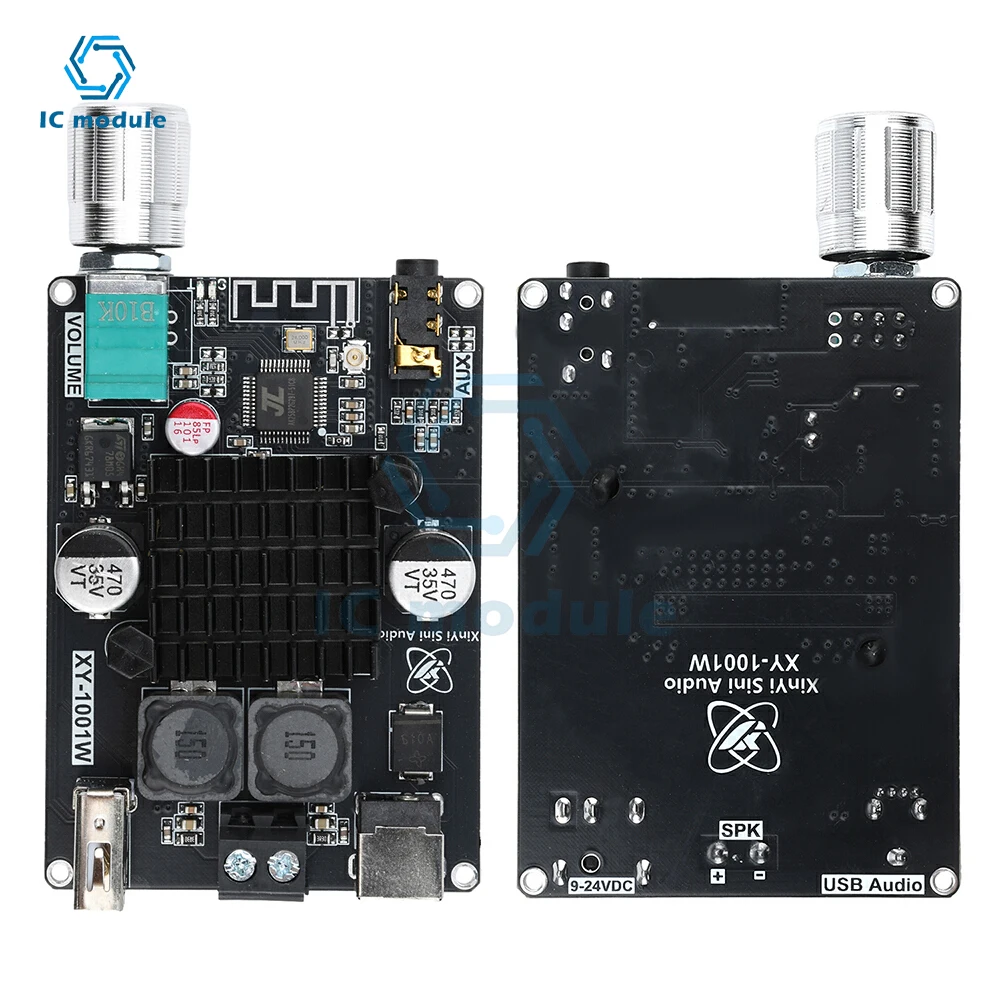XY-1001W Single Channel 100W High Power Bluetooth Audio Amplifier Board Module TPA3116 DC 9-24V Amplifier Module Support TWS
XY-1001W Single Channel 100W High Power Bluetooth Audio Amplifier Board Module TPA3116 DC 9-24V Amplifier Module Support TWS