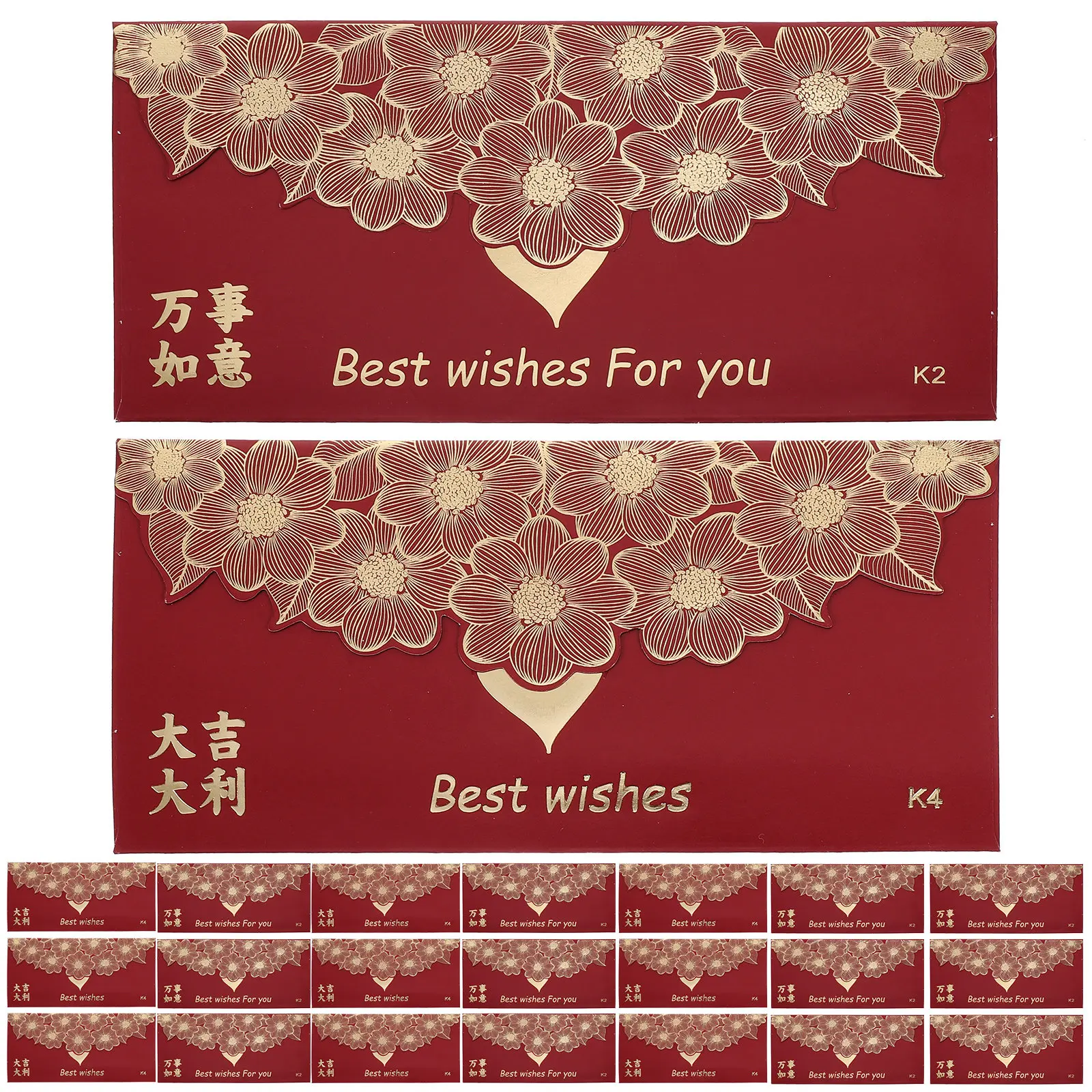 60Pcs Red Envelopes Western Style Lucky Money Packets Wedding Birthday Party Money Bags New Year Festival Gift
60Pcs Red Envelopes Western Style Lucky Money Packets Wedding Birthday Party Money Bags New Year Festival Gift