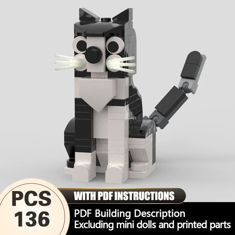 Creators Animal Series Model MOC Building Bricks Cute Tuxedo Cat Modular Technology Gifts Holiday Assemble Children Toys Suit
Creators Animal Series Model MOC Building Bricks Cute Tuxedo Cat Modular Technology Gifts Holiday Assemble Children Toys Suit