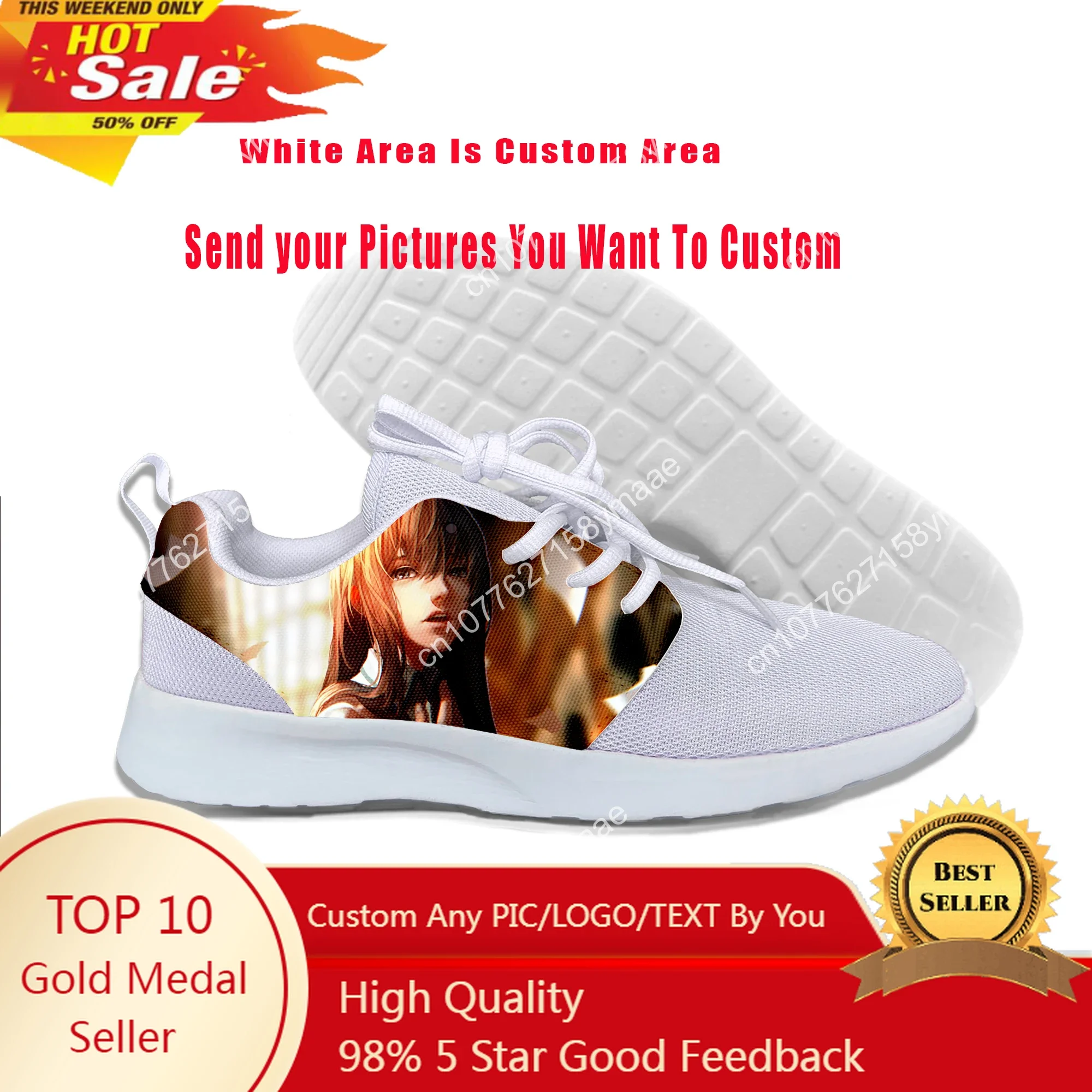 Hot Cool Summer New Fashion Men Women Shoes Anime Steins Gate Lightweight Sneakers Classic Sports Shoes Mesh Running Shoes
Hot Cool Summer New Fashion Men Women Shoes Anime Steins Gate Lightweight Sneakers Classic Sports Shoes Mesh Running Shoes