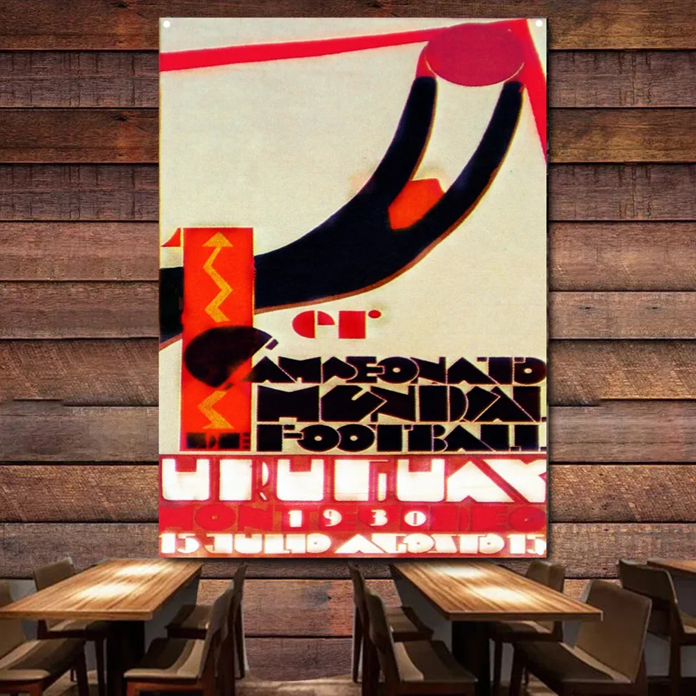 1930 Uruguay Football Cup Promotional Poster Wall Hanging Flag Vintage Soccer Poster Wall Art Decor Banner Best Gift for Fans
1930 Uruguay Football Cup Promotional Poster Wall Hanging Flag Vintage Soccer Poster Wall Art Decor Banner Best Gift for Fans