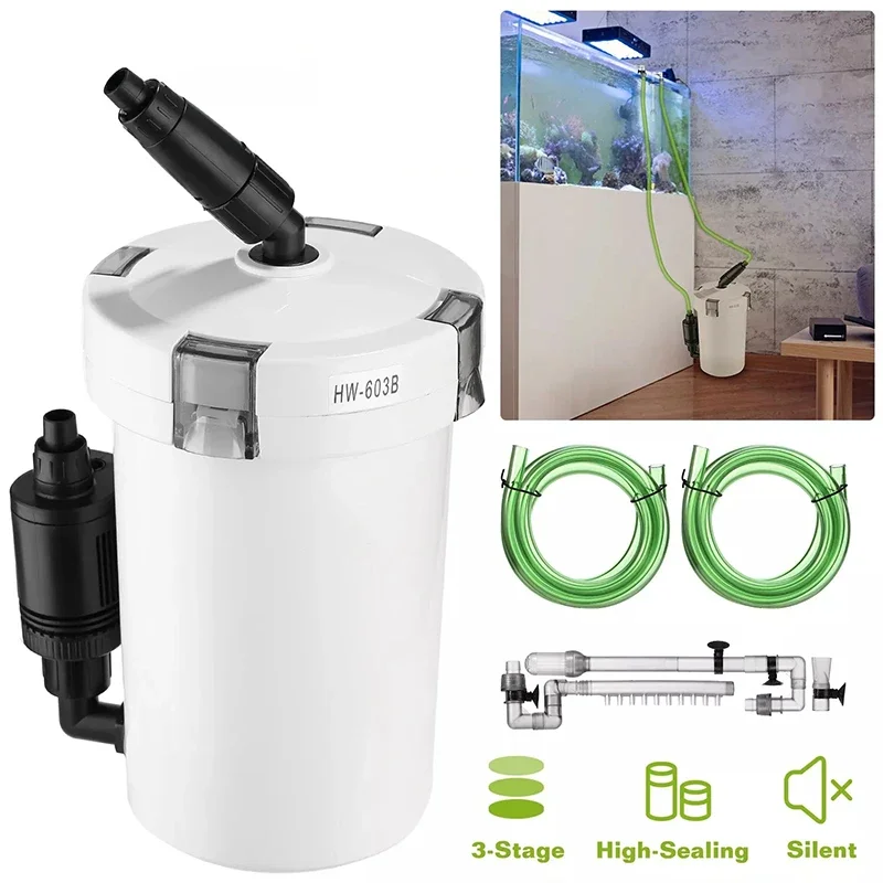 Sunsun Hw-603B/602B External Aquarium Filter Barrel Silent Fish Tank Filter Water Pump Circulating Fishbowl Filters with Sponge
Sunsun Hw-603B/602B External Aquarium Filter Barrel Silent Fish Tank Filter Water Pump Circulating Fishbowl Filters with Sponge