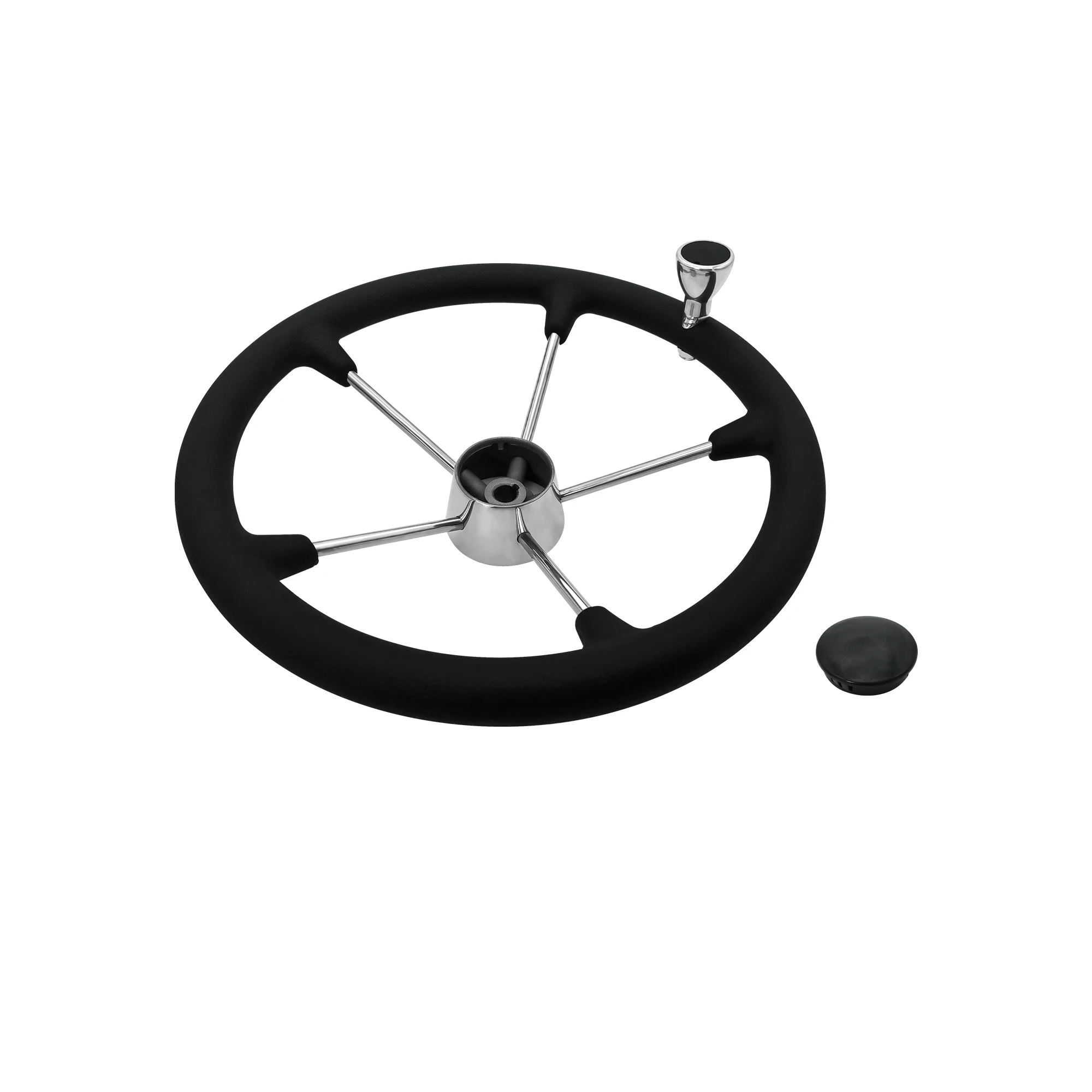 15.5 inch Steering wheel with F1 knob Stainless Steel 304 body and PU Foam for comfort Boat Accessories Yacht
15.5 inch Steering wheel with F1 knob Stainless Steel 304 body and PU Foam for comfort Boat Accessories Yacht