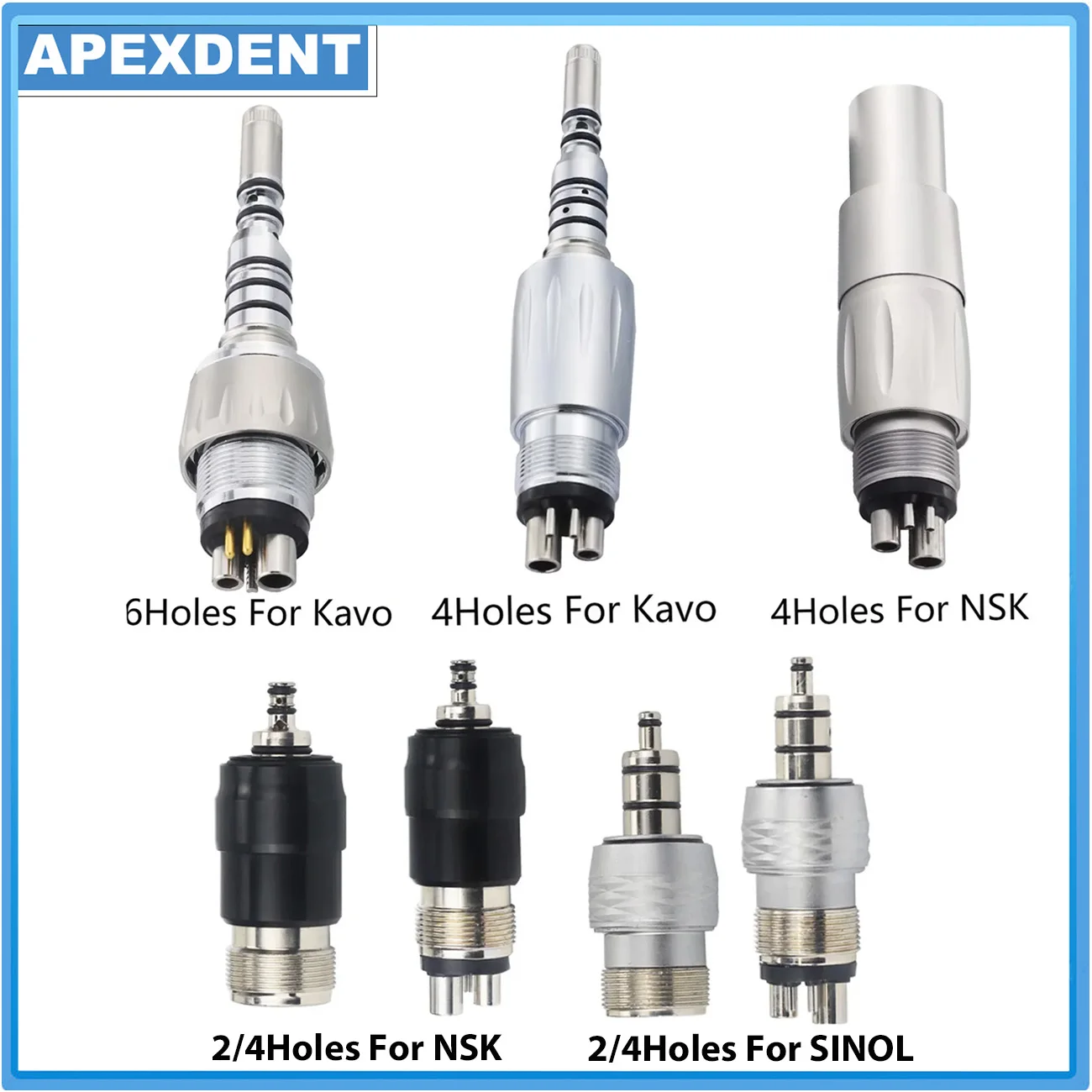 Dental Quick Connector Swivel Coupling For NSK KAVO SINOL High Speed Handpiece Dentistry Air Turbine Coupler
Dental Quick Connector Swivel Coupling For NSK KAVO SINOL High Speed Handpiece Dentistry Air Turbine Coupler