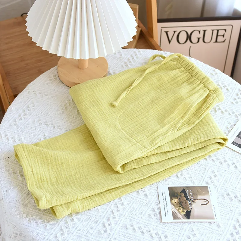 New Korean Casual 100% Cotton Pajamas Pant For Women Sleeping Autumn Winter Sleepwear Home Trousers
New Korean Casual 100% Cotton Pajamas Pant For Women Sleeping Autumn Winter Sleepwear Home Trousers