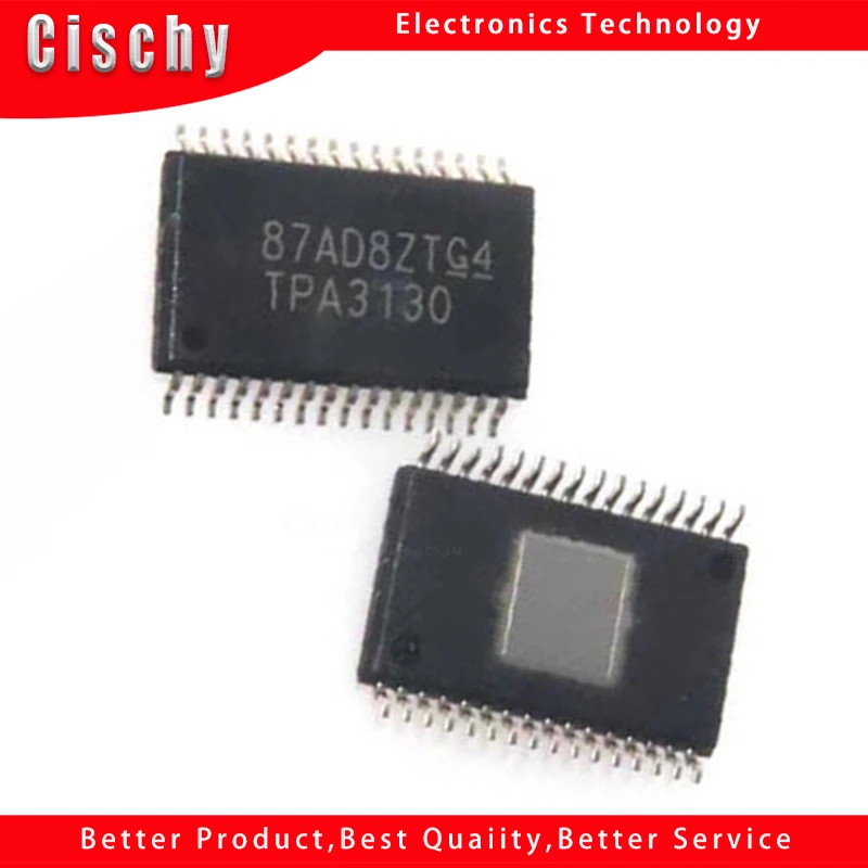 5pcs/lot TPA3130 HTSSOP32 Audio Amp Speaker 1-CH Mono/2-CH Stereo 50W Class-D 32-Pin HTSSOP TPA3130D2DAPR In Stock
5pcs/lot TPA3130 HTSSOP32 Audio Amp Speaker 1-CH Mono/2-CH Stereo 50W Class-D 32-Pin HTSSOP TPA3130D2DAPR In Stock