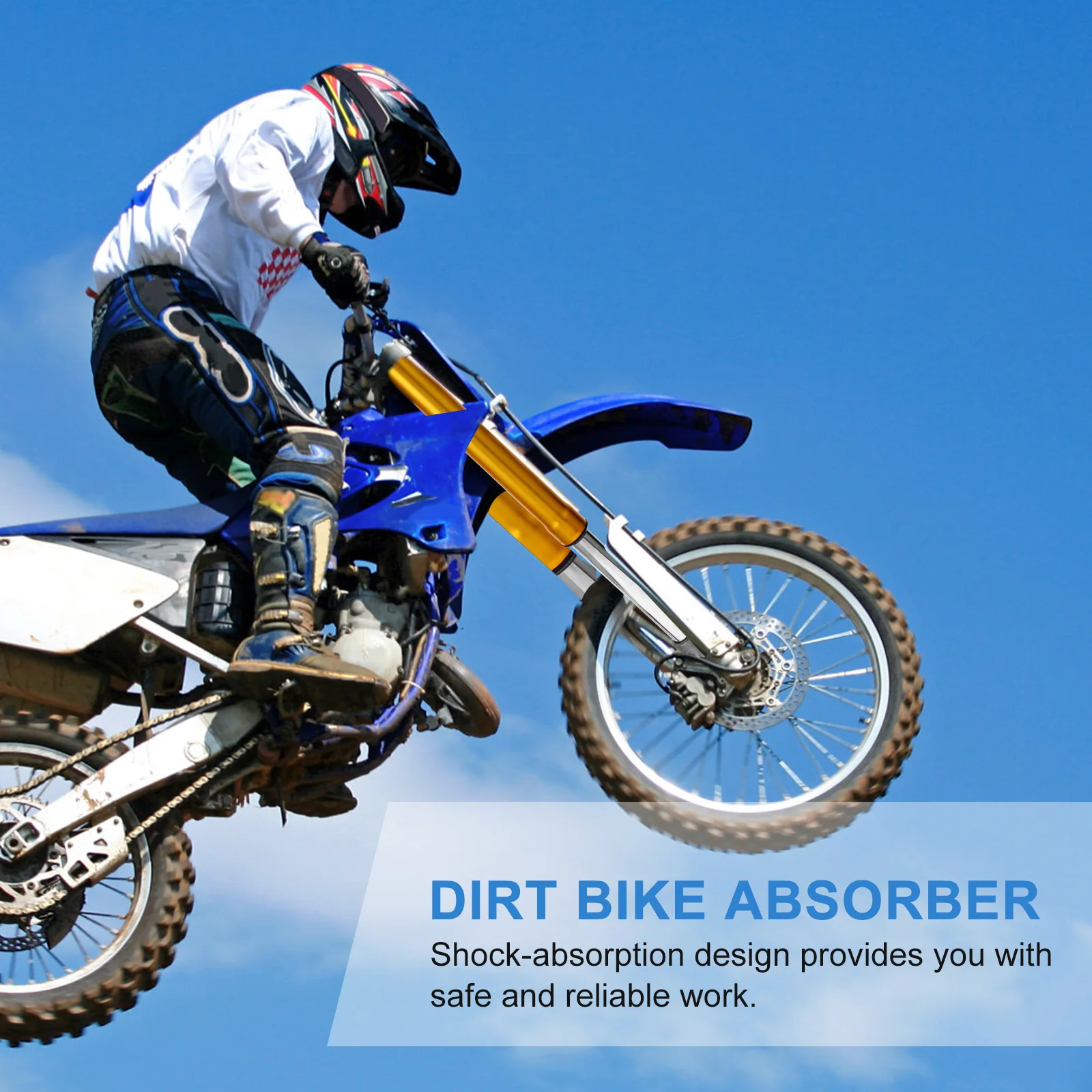 Shock Absorber Suspension Replacement For Dirt Motorcycle Dual Spring Shocks Steel Folding Air Electric Scooter Parts Pit Bike
Shock Absorber Suspension Replacement For Dirt Motorcycle Dual Spring Shocks Steel Folding Air Electric Scooter Parts Pit Bike