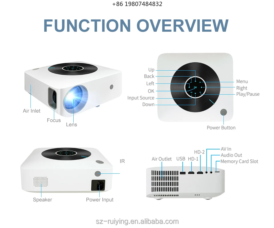 Cinema Video Movie 4k Mini Projector Miracast Beam Professional 1080p Native HD Wifi Wireless Beamer Small lcd Smart Home Indoor
Cinema Video Movie 4k Mini Projector Miracast Beam Professional 1080p Native HD Wifi Wireless Beamer Small lcd Smart Home Indoor