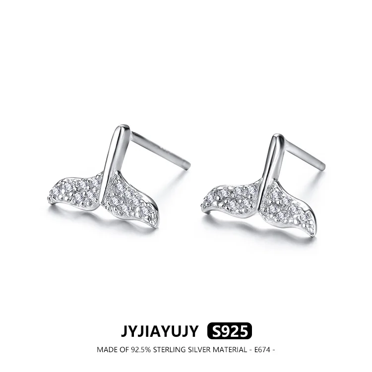 JYJIAYUJY 100% Sterling Silver S925 Stud Earrings 8MM Mermaid Tail Fully-Jewelled Shiny Colorfast Jewelry Gift Daily Use E674
JYJIAYUJY 100% Sterling Silver S925 Stud Earrings 8MM Mermaid Tail Fully-Jewelled Shiny Colorfast Jewelry Gift Daily Use E674