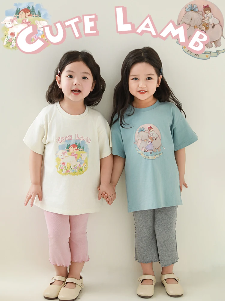 Girl's Small Animal Print Medium Length Short Sleeved Top 2024 Summer Trendy Cute Cool Breathable Casual T-shirt
Girl's Small Animal Print Medium Length Short Sleeved Top 2024 Summer Trendy Cute Cool Breathable Casual T-shirt