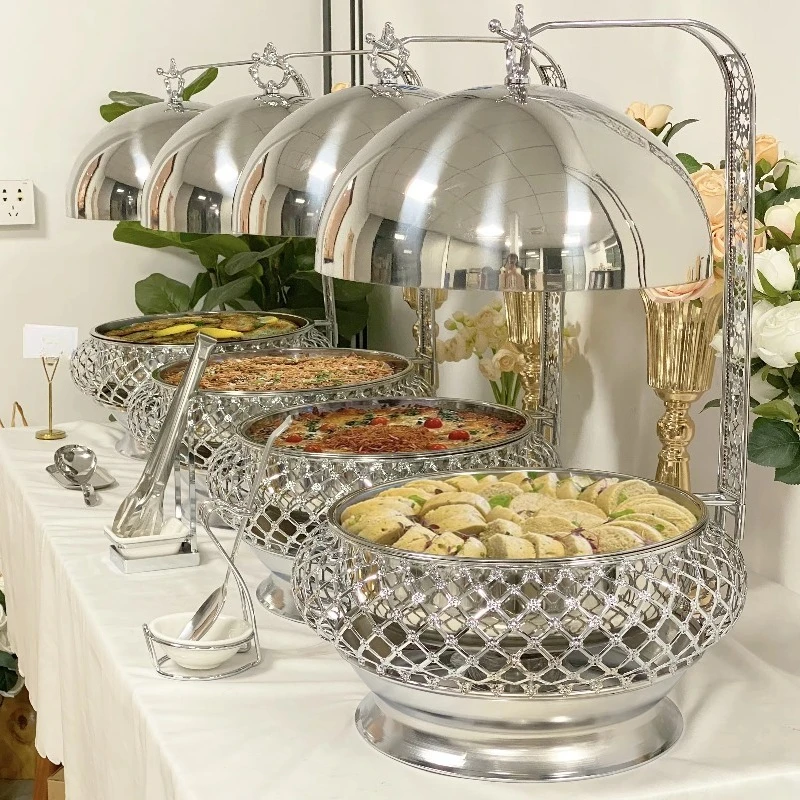 Wedding Deluxe Stainless Steel Chef Food Warmer Hot Pot Buffet Hot Pot Catering Equipment Serving Set
Wedding Deluxe Stainless Steel Chef Food Warmer Hot Pot Buffet Hot Pot Catering Equipment Serving Set