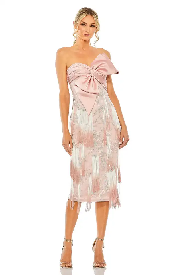 Customized Exquisite Modern Style Lace Pleat Bow Tassel Straight Strapless Midi Dresses Bespoke Occasion Dresses Formal Fashion
Customized Exquisite Modern Style Lace Pleat Bow Tassel Straight Strapless Midi Dresses Bespoke Occasion Dresses Formal Fashion