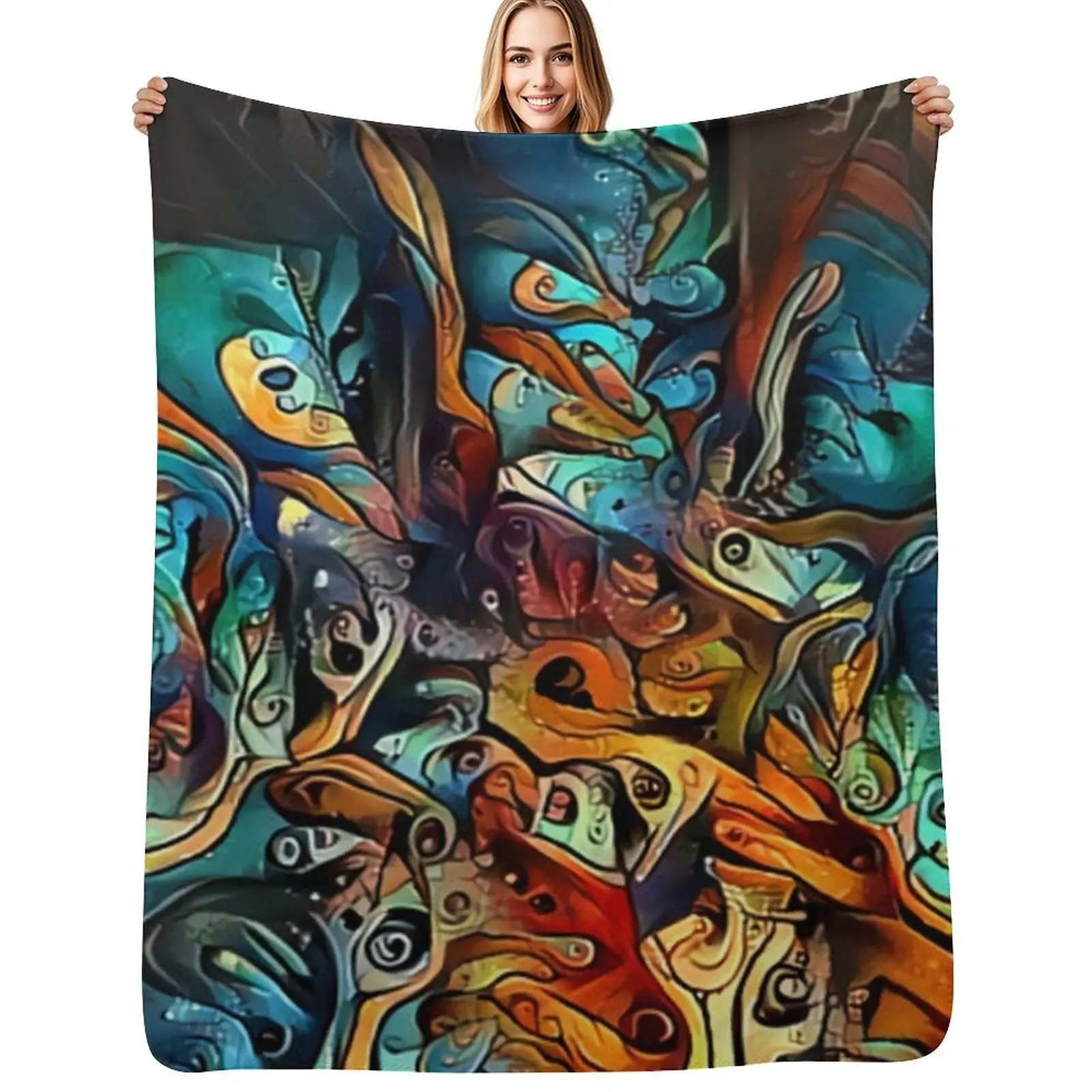 A TOUCH OF DALI Throw Blanket Air Conditioner Soft Blanket for Office Home
A TOUCH OF DALI Throw Blanket Air Conditioner Soft Blanket for Office Home