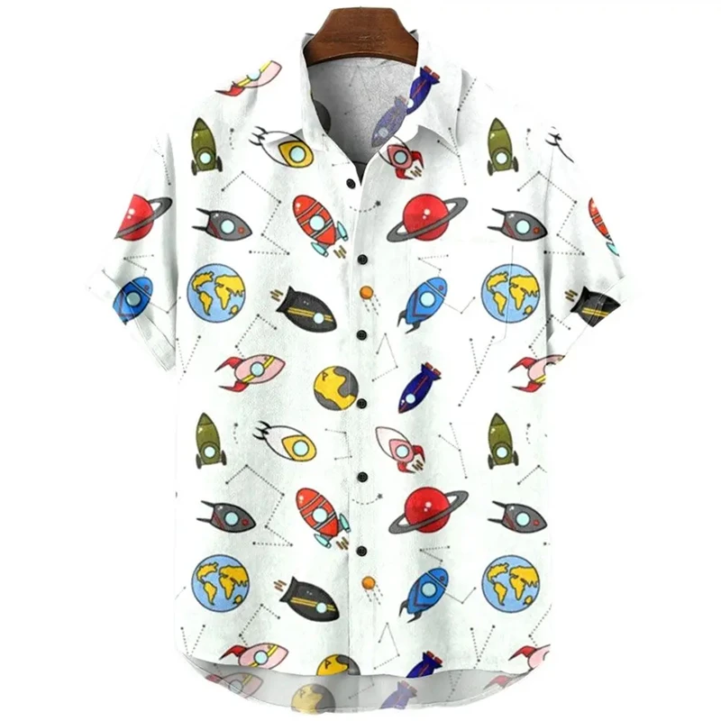 3D Printed Planet Rocket Shirts For Men Clothes Cartoon Animal Dog Graphic Boy Blouses Harajuku Fashion Y2k Short Sleeve Blouse
3D Printed Planet Rocket Shirts For Men Clothes Cartoon Animal Dog Graphic Boy Blouses Harajuku Fashion Y2k Short Sleeve Blouse