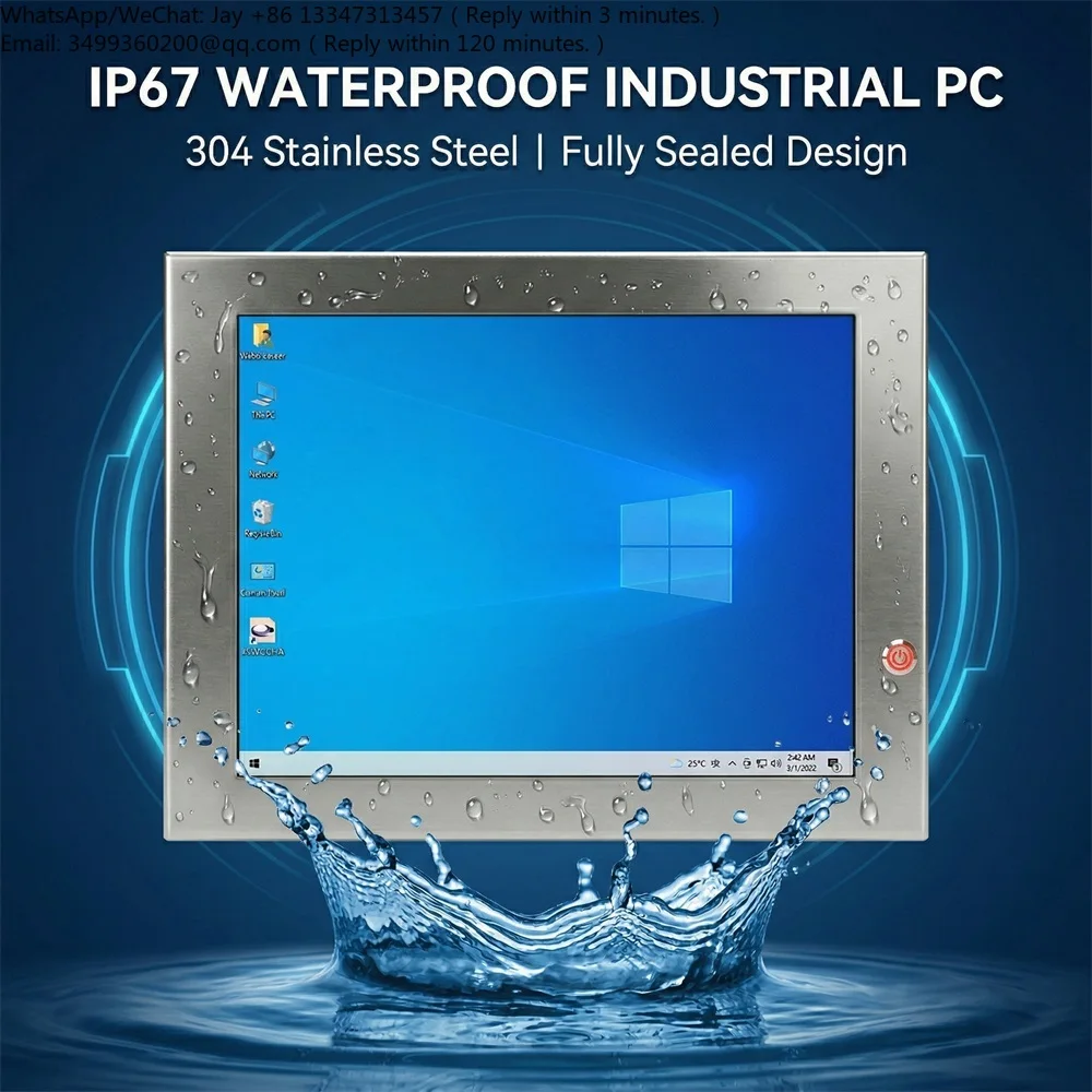 Full IP67 Stainless Steel 12 Inch 5 Wires Resistive Industrial Touch Panel Pc
Full IP67 Stainless Steel 12 Inch 5 Wires Resistive Industrial Touch Panel Pc