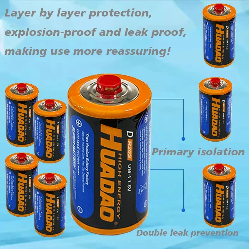 Gas stove battery No.1, large No.1, water heater battery, liquefied gas stove D-type 1.5V15000mAh, toy R20
Gas stove battery No.1, large No.1, water heater battery, liquefied gas stove D-type 1.5V15000mAh, toy R20