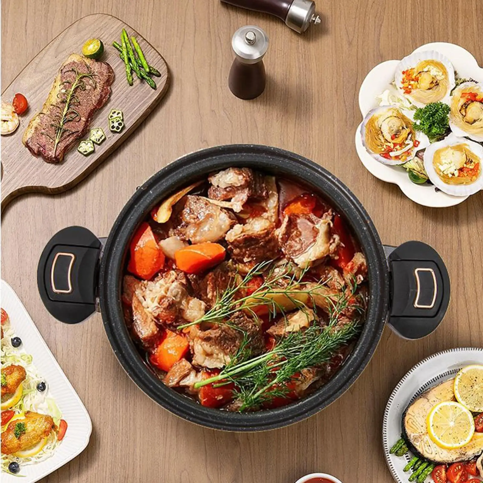 Small Pressure Cooker Cooking Pot For Stew Non-Stick Fast Heating Pressure Cooker With See-Through Lid For Home Kitchen Boil
Small Pressure Cooker Cooking Pot For Stew Non-Stick Fast Heating Pressure Cooker With See-Through Lid For Home Kitchen Boil