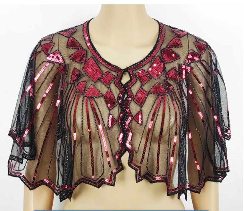 Women's Shiny Sequins Lace Mesh Pashmina Female Spring Summer Vintage Performance Sunscreen Party Shawl Cloak Collar
Women's Shiny Sequins Lace Mesh Pashmina Female Spring Summer Vintage Performance Sunscreen Party Shawl Cloak Collar