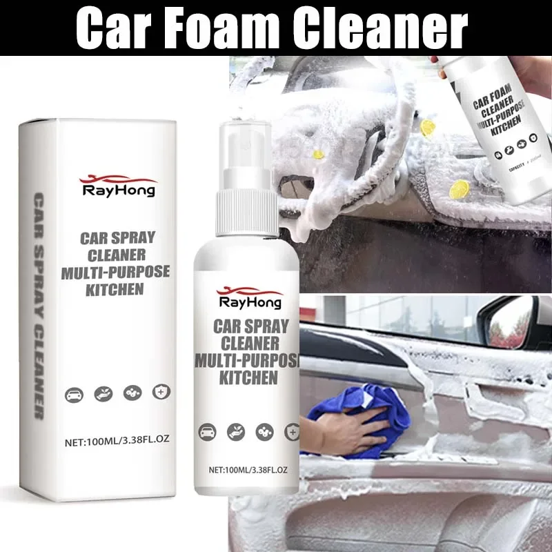 Car Foam Cleaner Strong Decontamination Interior Leather Surfaces Spray Clean Maintenance Kitchen Cleaner Car Cleaning Products
Car Foam Cleaner Strong Decontamination Interior Leather Surfaces Spray Clean Maintenance Kitchen Cleaner Car Cleaning Products