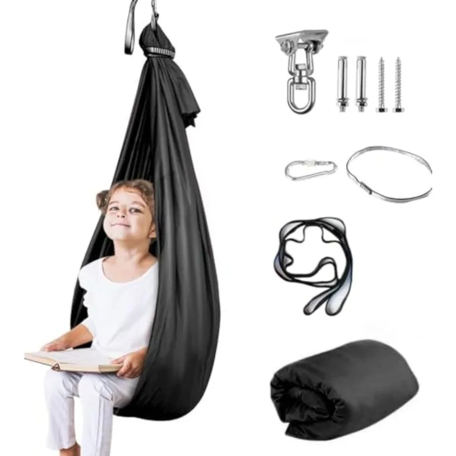 Therapy Swing for with Special Needs Hardware Included Sensory Swing Cuddle Indoor Outdoor Adjustable Hammock for with Autism,
Therapy Swing for with Special Needs Hardware Included Sensory Swing Cuddle Indoor Outdoor Adjustable Hammock for with Autism,