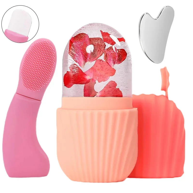 3-piece facial cleansing tool set, stainless steel heart-shaped scraping board, ice cube facial roller, blackhead scraper tool
3-piece facial cleansing tool set, stainless steel heart-shaped scraping board, ice cube facial roller, blackhead scraper tool
