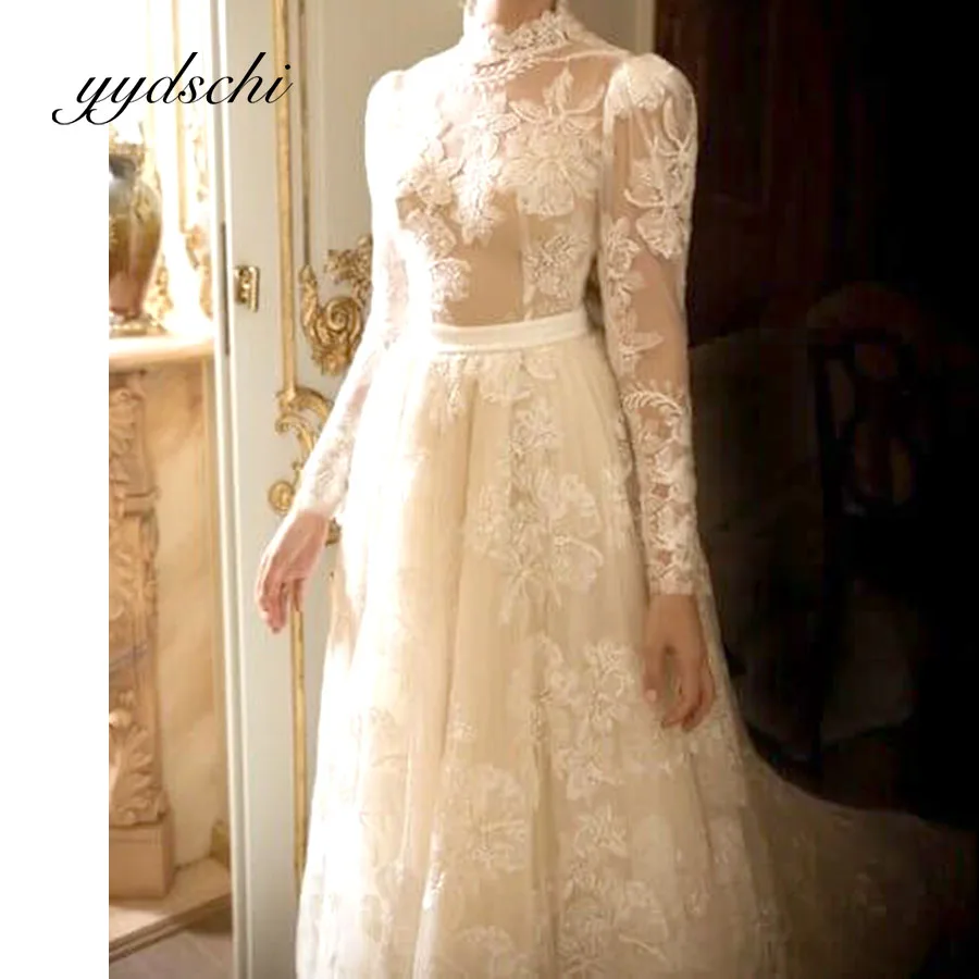 Long Sleeve Wedding Dress Exquisite White Applique Bridal Floor Length Sexy Courth Train Beach Lace Embroidery Dresses for Women
Long Sleeve Wedding Dress Exquisite White Applique Bridal Floor Length Sexy Courth Train Beach Lace Embroidery Dresses for Women