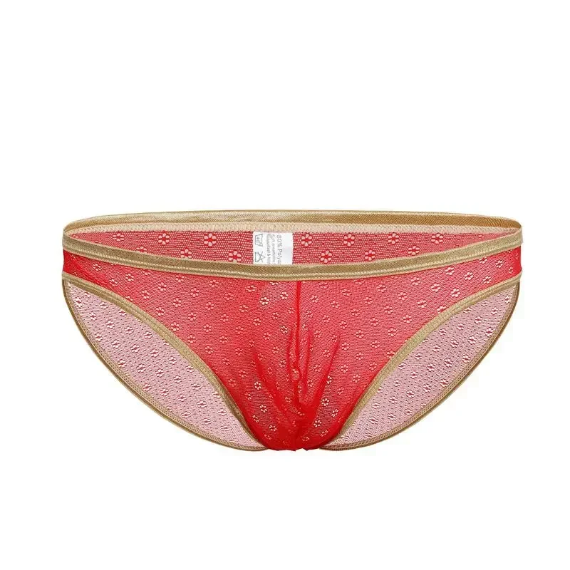 Men's Sexy Brief Underwear Lace Floral See Through Thin Breath Quick Dry Underpants Sissy Erotic Low Waist U Convex Pouch Bikini
Men's Sexy Brief Underwear Lace Floral See Through Thin Breath Quick Dry Underpants Sissy Erotic Low Waist U Convex Pouch Bikini