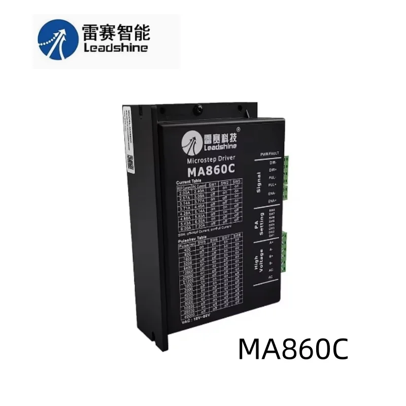 MA860C Leadshine 2-фазный драйвер шагового двигателя для двигателя с ЧПУ NEMA34 86, 18-80 В переменного тока, сверхнизкая вибрация, 32-битный драйвер шагового двигателя DSP
MA860C Leadshine 2-фазный драйвер шагового двигателя для двигателя с ЧПУ NEMA34 86, 18-80 В переменного тока, сверхнизкая вибрация, 32-битный драйвер шагового двигателя DSP