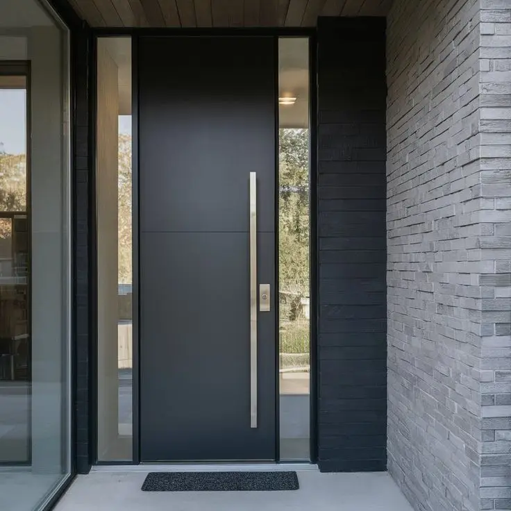 Hot Sale Fingerprint Lock Front Door Customized Entrance Doors for House Simple Design Heat Insulated Residential Entry Doors 
Hot Sale Fingerprint Lock Front Door Customized Entrance Doors for House Simple Design Heat Insulated Residential Entry Doors
