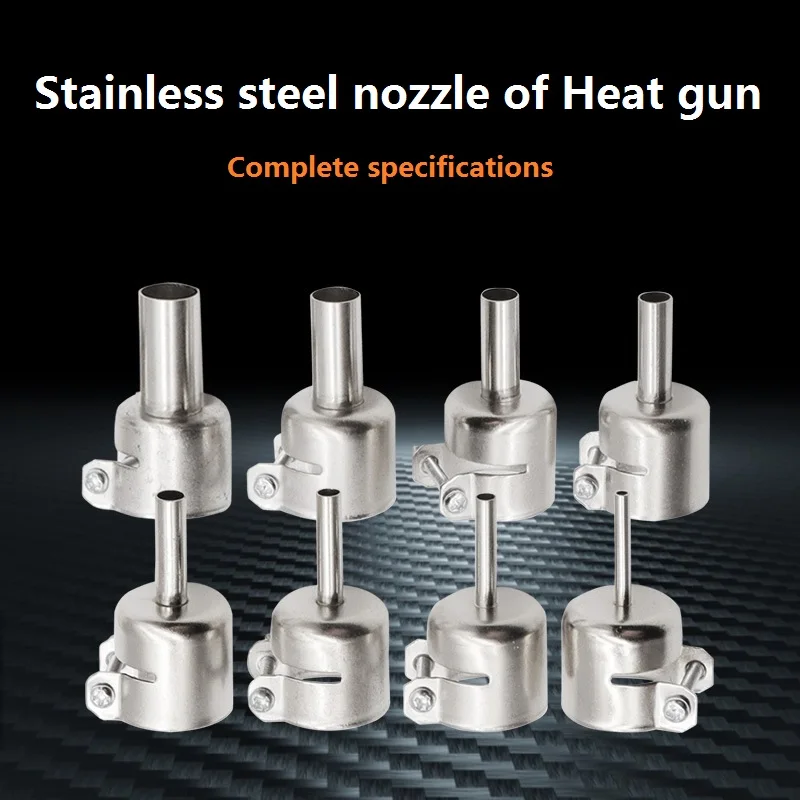 Stainless steel nozzle 3-12mm, 850 Heat gun air nozzle round air nozzle air gun head for desoldering station
Stainless steel nozzle 3-12mm, 850 Heat gun air nozzle round air nozzle air gun head for desoldering station