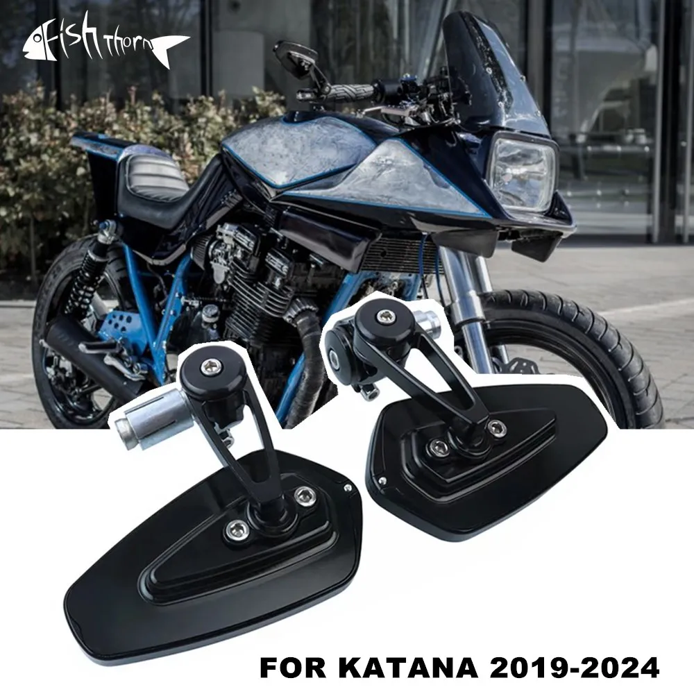 For Suzuki KATANA 2019-2024 Motorcycle Handlebar Mirror CNC Handlebar Rearview Mirror
For Suzuki KATANA 2019-2024 Motorcycle Handlebar Mirror CNC Handlebar Rearview Mirror