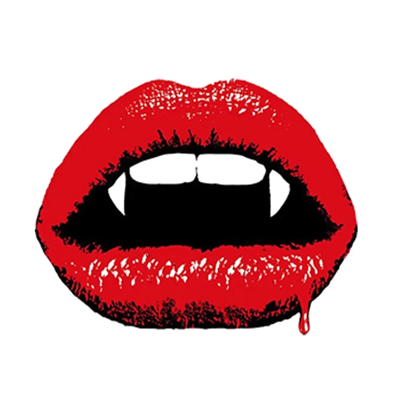 Bloody Vampire Red Lips Personalized Car Sticker PVC Body Exterior Accessories Motorcycle Laptop Decoration Exquisite Auto Decal
Bloody Vampire Red Lips Personalized Car Sticker PVC Body Exterior Accessories Motorcycle Laptop Decoration Exquisite Auto Decal