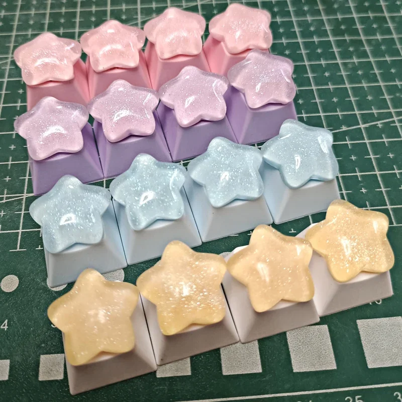 4PCS Set Cute Star Keycaps for Mechanical Keyboard Gaming Pink Directional Cross Axis
4PCS Set Cute Star Keycaps for Mechanical Keyboard Gaming Pink Directional Cross Axis