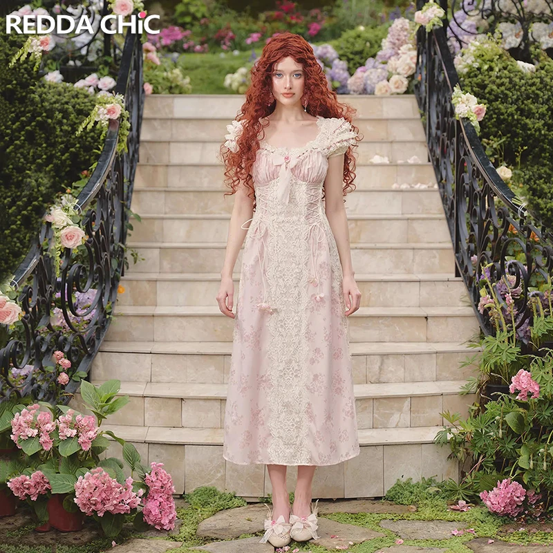 REDDACHiC женское праздничное платье в стиле Ренессанс, романтический корсет с цветочным бантом и квадратным вырезом, кружевное длинное платье, винтажный викторианский костюм
REDDACHiC женское праздничное платье в стиле Ренессанс, романтический корсет с цветочным бантом и квадратным вырезом, кружевное длинное платье, винтажный викторианский костюм