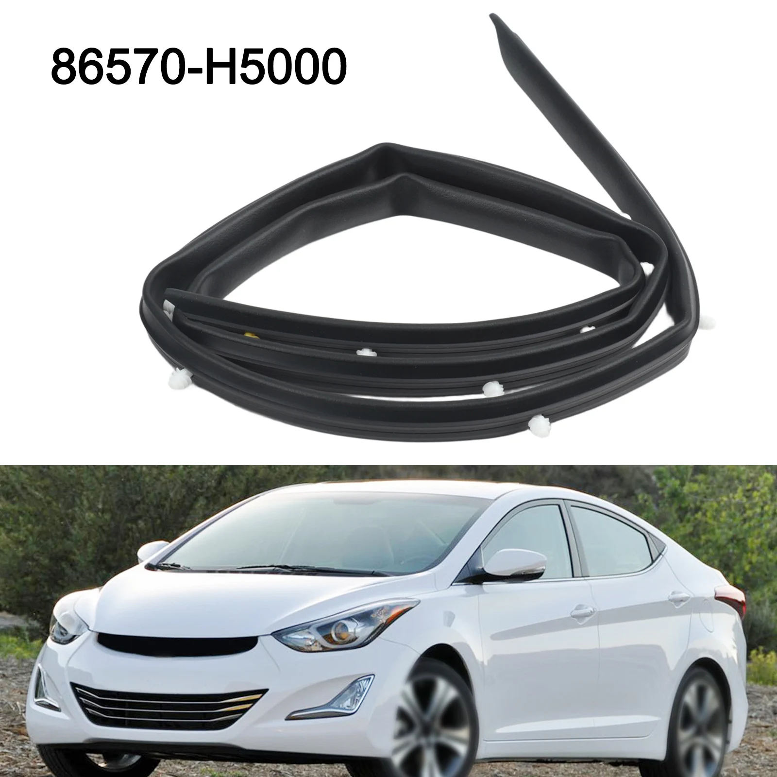 Car Hood Sealing Strip For Hyundai For Accent Solaris 2017-2020 Front Bumper Rubber Weatherstrip OEM 86570-H5000
Car Hood Sealing Strip For Hyundai For Accent Solaris 2017-2020 Front Bumper Rubber Weatherstrip OEM 86570-H5000