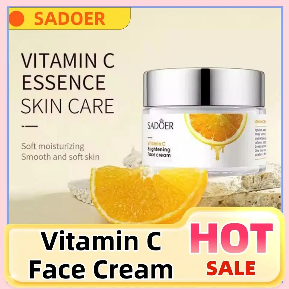 SADOER Vitamin C Essence Facial Cream Brighten Face Cream Shrink Cleaning Pore Oil Control Moisturizing Exfoliator Cream
SADOER Vitamin C Essence Facial Cream Brighten Face Cream Shrink Cleaning Pore Oil Control Moisturizing Exfoliator Cream
