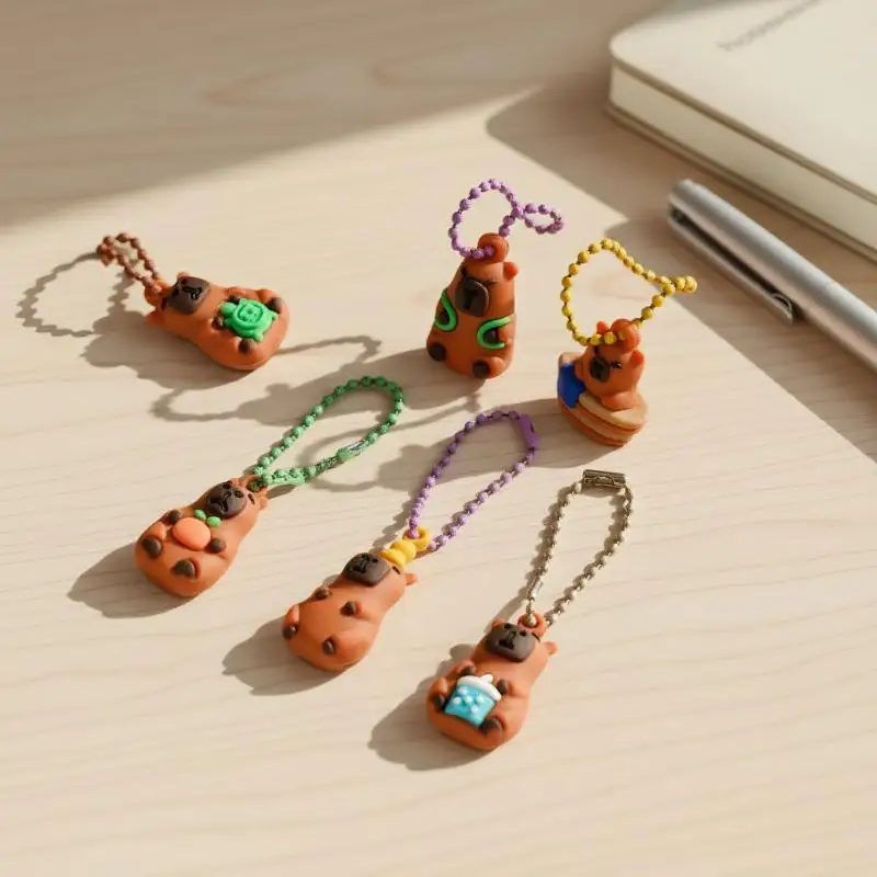 24Pcs Cartoon Capybara Keychain Blind Box Cute Bag Pendant Backpack Hanging Decoration Car Keyring For Children Gift
24Pcs Cartoon Capybara Keychain Blind Box Cute Bag Pendant Backpack Hanging Decoration Car Keyring For Children Gift