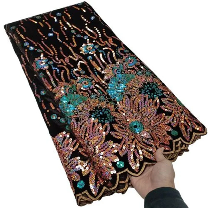 Multicolor African Sequins Lace Fabric 2023 High Quality Embroidery French Tulle Lace Velvet Nigerian Wedding Party Dress Sewing
Multicolor African Sequins Lace Fabric 2023 High Quality Embroidery French Tulle Lace Velvet Nigerian Wedding Party Dress Sewing