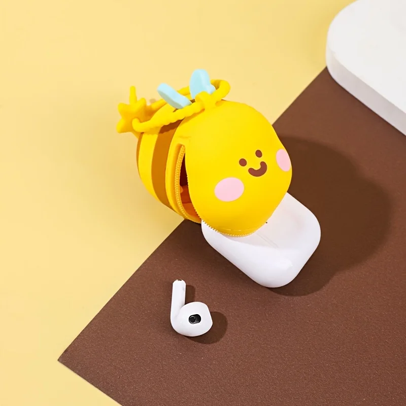 Creative animal 3D cartoon silicone bee coin purse small fresh shell cute keybag doll machine
Creative animal 3D cartoon silicone bee coin purse small fresh shell cute keybag doll machine
