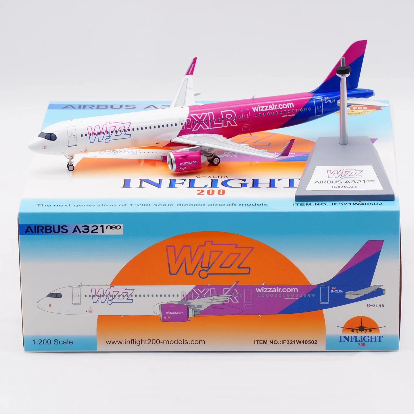 IF321W40502 Alloy Collectible Plane Gift INFLIGHT 1:200 Wizz Air UK Airbus A321-200 Diecast Aircraft Jet Model G-XLRA With Stand
IF321W40502 Alloy Collectible Plane Gift INFLIGHT 1:200 Wizz Air UK Airbus A321-200 Diecast Aircraft Jet Model G-XLRA With Stand