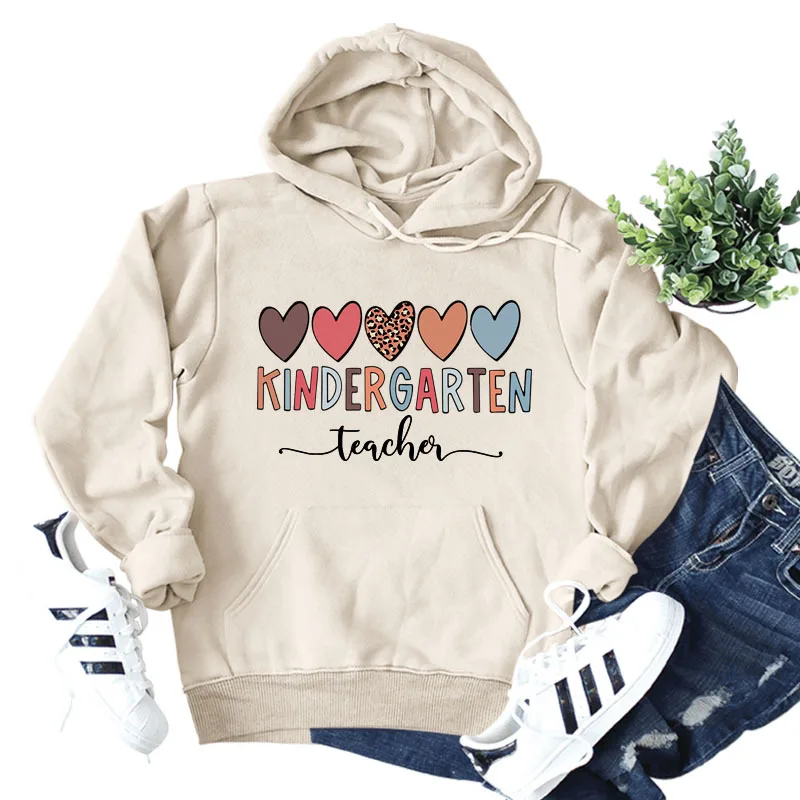 KINDERGARTEN TEACHERLove Letters Casual Long-sleeved Hooded Sweatshirt Women's Simple Fashion Autumn and Winter
KINDERGARTEN TEACHERLove Letters Casual Long-sleeved Hooded Sweatshirt Women's Simple Fashion Autumn and Winter
