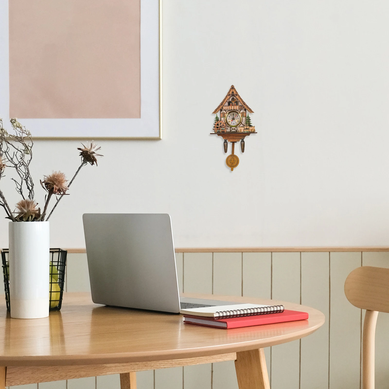 Sturdy Wooden Pendulum Wall Clock Cuckoo Clock Design Retro Traditional Timepiece for Bedroom Living Room Decor Household Indoor
Sturdy Wooden Pendulum Wall Clock Cuckoo Clock Design Retro Traditional Timepiece for Bedroom Living Room Decor Household Indoor