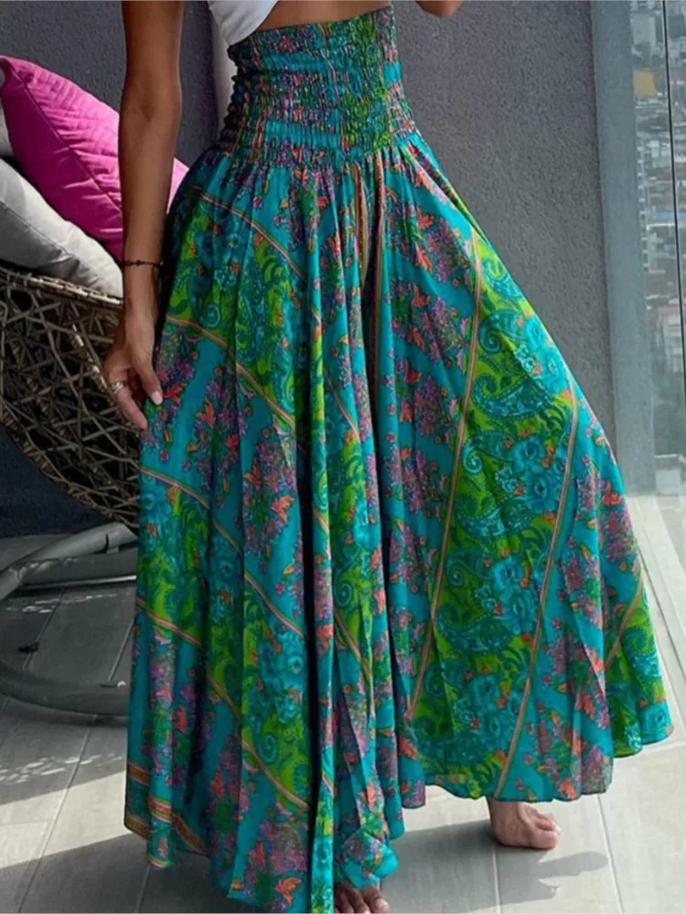 Women's Fashion Floral Print Skirt Casual High Waist Loose Long Skirts For Women Boho Holiday Beach Party Womens Clothing Summer
Women's Fashion Floral Print Skirt Casual High Waist Loose Long Skirts For Women Boho Holiday Beach Party Womens Clothing Summer