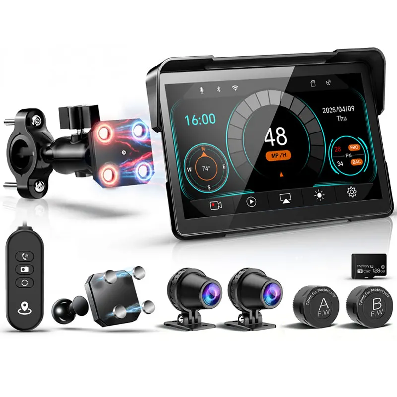 Motorcycle Wireless Magnetic CarPlay Android Auto Portable Quick-Release GPS Navigation for All Models
Motorcycle Wireless Magnetic CarPlay Android Auto Portable Quick-Release GPS Navigation for All Models