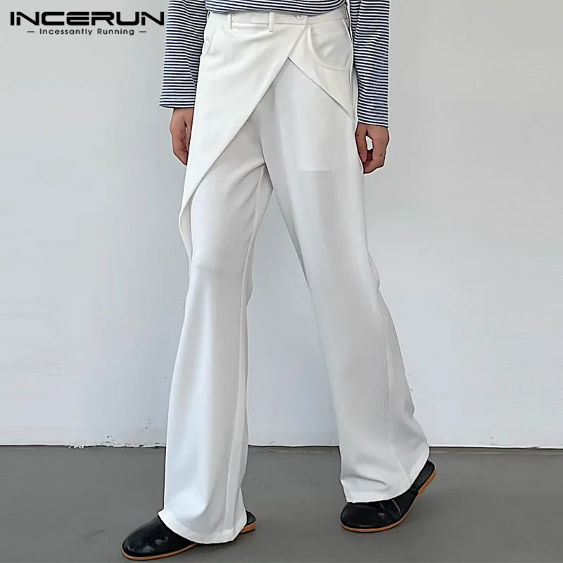 Men Irregular Pants Solid Color Button Pockets Korean Streetwear Casual Trousers Men 2024 Fashion Male Long Pants S-5XL INCERUN 
Men Irregular Pants Solid Color Button Pockets Korean Streetwear Casual Trousers Men 2024 Fashion Male Long Pants S-5XL INCERUN