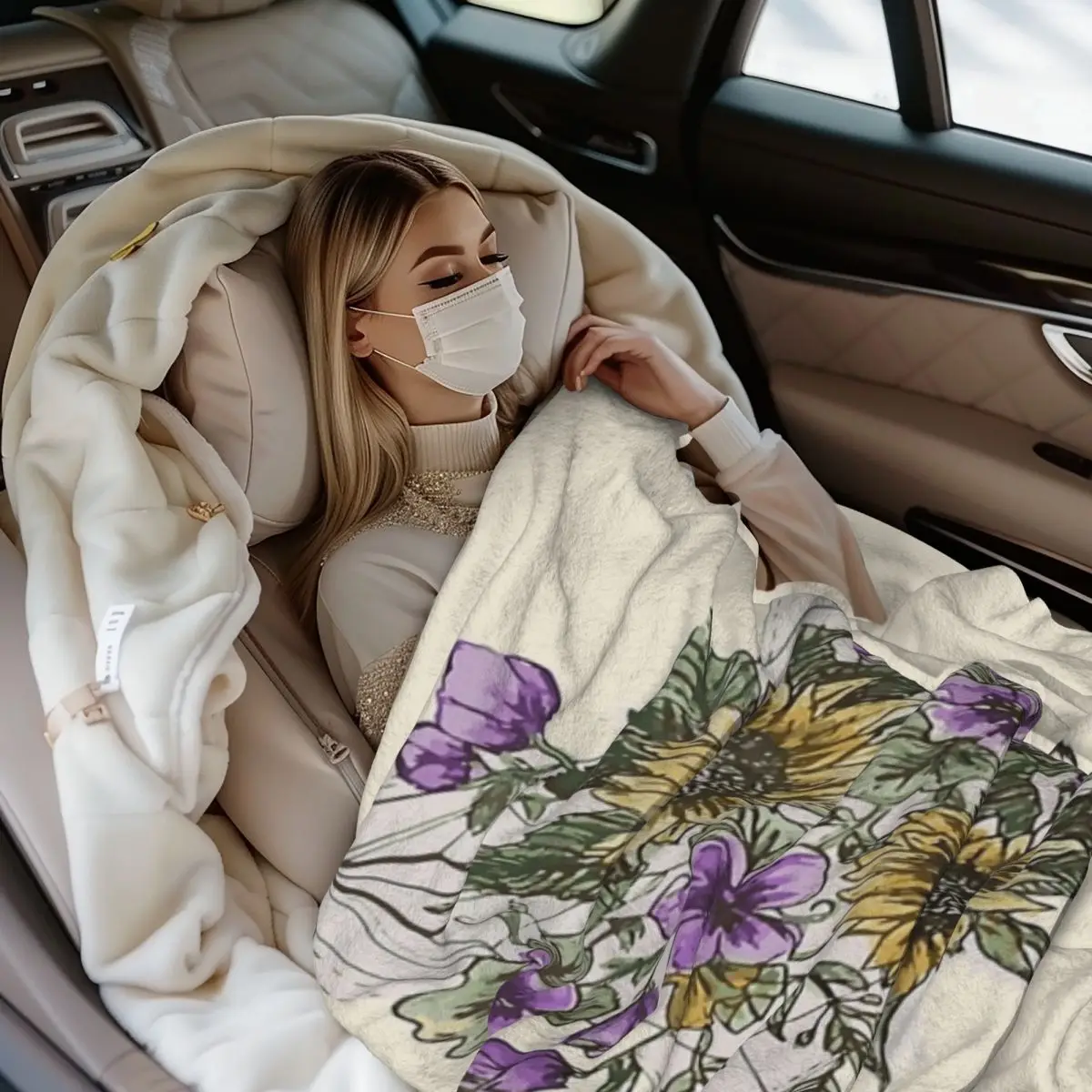Soft and Cozy Throw Blanket for Sofa or Bed Geometric Sunflower Pattern Tapestry Design
Soft and Cozy Throw Blanket for Sofa or Bed Geometric Sunflower Pattern Tapestry Design